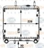 HELLA 8MO 376 725-271 Oil Cooler, engine oil